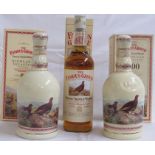 Boxed Wade Bell's Scotch whisky decanter famous grouse centenary, 70cl; one other boxed Wade Bell'