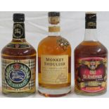 Bottle of Burberrys premium Scotch whisky, 75cl; bottle of Monkey Shoulder blended malt Scotch