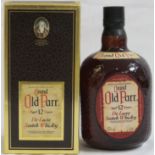 Boxed bottle of Grand Old Parr de luxe Scotch whisky, aged 12 years, 1 litre