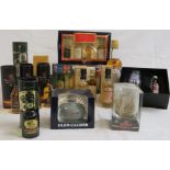 Selection of whisky miniatures and presentation packs including boxed Glen Ord single malt 20cl, two