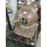 REPRODUCTION COPPER AND BRASS DIVING HELMET