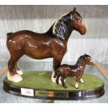 BESWICK FIGURAL GROUP 'HORSES GREAT AND SMALL'