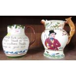 MOTTO WARE JUG AND CROWN DEVON MUSICAL JUG