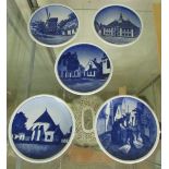 FIVE ROYAL COPENHAGEN PIN DISHES