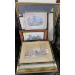 SELECTION OF GLAZED PICTURES AND PRINTS