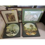 SEVEN ASSORTED FRAMED PICTURES AND PRINTS
