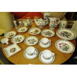 PORTMEIRION 'BOTANIC GARDEN' DINNER AND TEA WARE INCLUDING PLATES, STORAGE JARS AND SERVING DISH