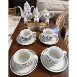 PORTMEIRION 'BOTANIC GARDEN' DINNER AND TEA WARE INCLUDING CONDIMENTS, COFFEE POT AND TEAPOT