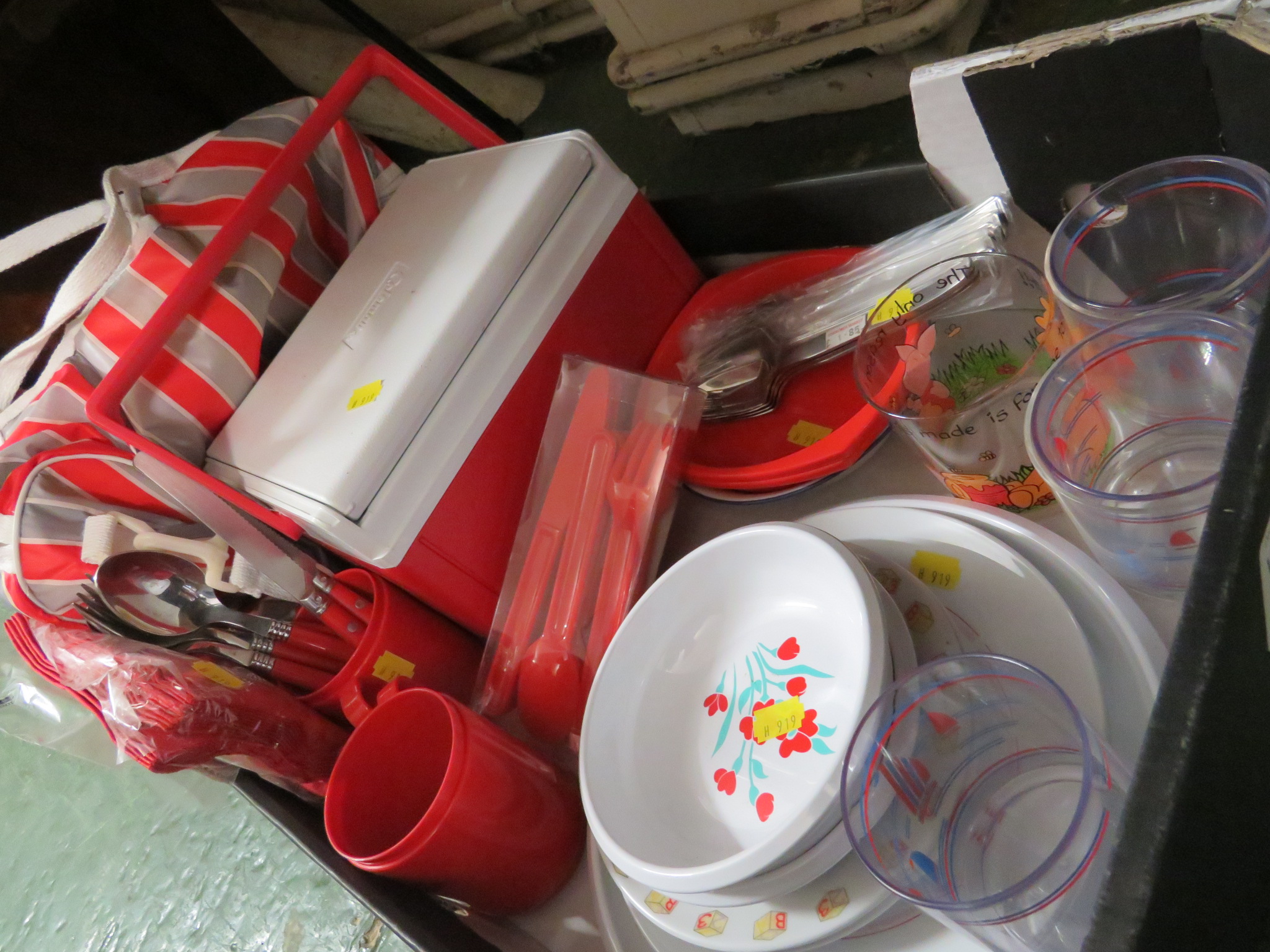 BOX OF PICNIC WARE AND CUTLERY - Image 2 of 2