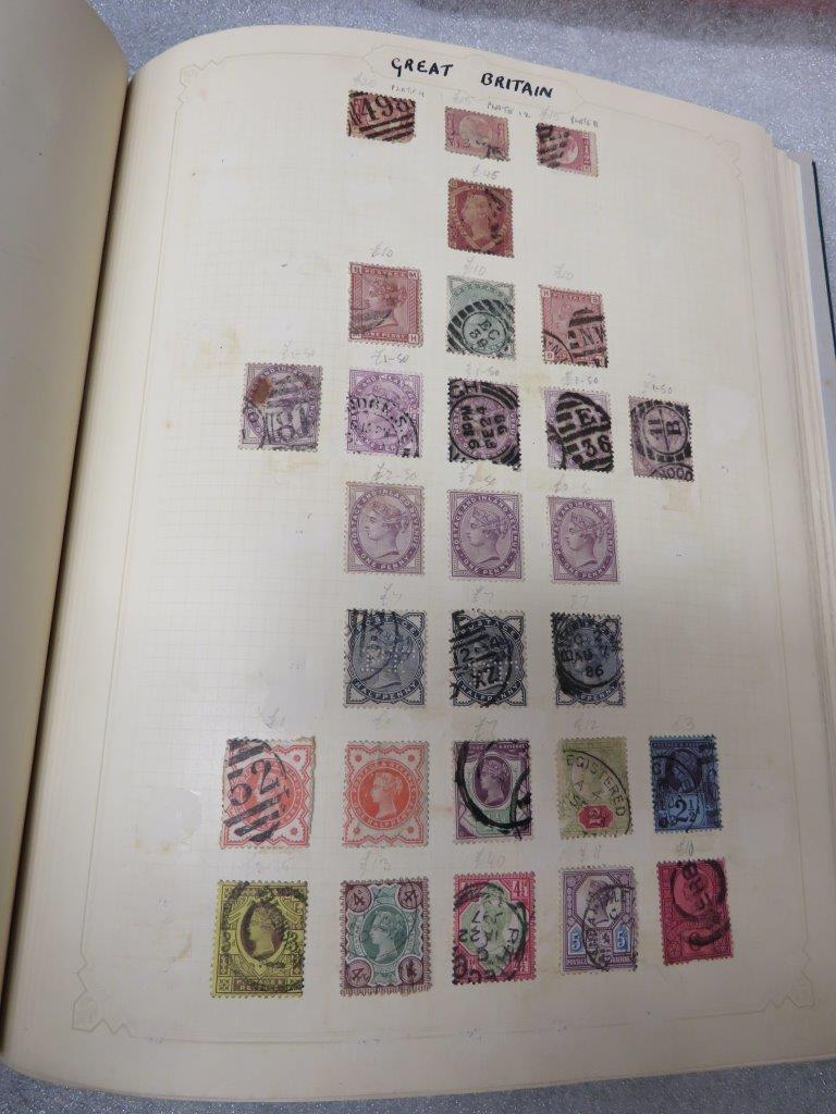 Green Windsor album of Great Britain including six Penny Blacks and fourteen 2d Blues - Image 8 of 12