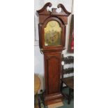 An early 19th century oak cased eight day chiming Grandfather clock by Robert Clidsdale of