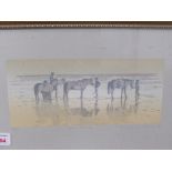 After M Beresford-Williams (b1931) - Sea Ponies, limited edition colour print, signed and titled