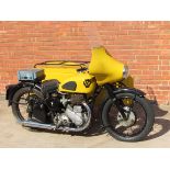 1959 BSA 591cc AA motorcycle and sidecar, registration number WLN 228, with a Pye Telecommunications