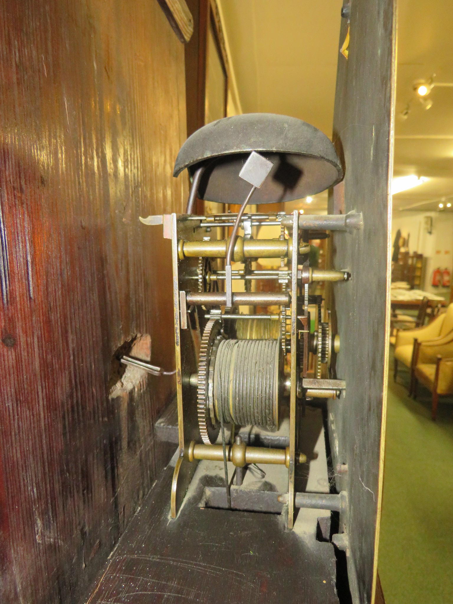 An early 19th century oak cased eight day chiming Grandfather clock by Robert Clidsdale of - Bild 7 aus 10