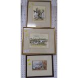 OF LOCAL INTEREST - THREE FRAMED PRINTS OF COLYTON AND SIDMOUTH