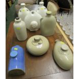 EIGHT ASSORTED STONEWARE FOOT WARMERS AND HOT WATER BOTTLES (A/F)