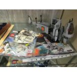 LEGO STAR WARS B-WING FIGHTER AND LEGO STAR WARS SNOWSPEEDER, BOTH WITH MINI FIGURES AND