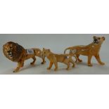 Beswick Lion family comprising Lion 2089 ,