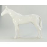 Beswick white opaque Bois Roussel horse 701 (restored back leg)
