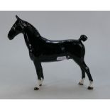 Beswick black Hackney horse 1361