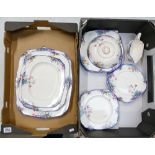 A large collection of H&K Ironstone hand ware decorated with floral decoration to include dinner