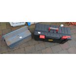 A metal and plastic tool box (2)