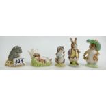 Royal Albert Beatrix Potter Diggory Diggory Delvet, Benjamin Wakes Up, Miss Moppet,