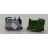 A rare pair of wade models to include Thomas the Tank Engine and Percy (style 1) (2)