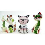 Lorna Bailey set of 3 cats.