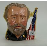 Royal Doulton large double sided character jug Ulysses S Grant/Robert E Lea D6698