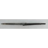 18th / 19th century removeable steel Pistol bayonet / dagger.