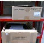 A Kyocera Printer / Copier Cabinet and a paper feeder model - PF-320 (2) This lot is either a