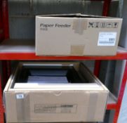 A Kyocera Printer / Copier Cabinet and a paper feeder model - PF-320 (2) This lot is either a