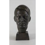 Cast Metal Bust of Hitler