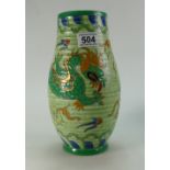 Charlotte Rhead Signed Crown Ducal Large Vase with Manchu Dragon design