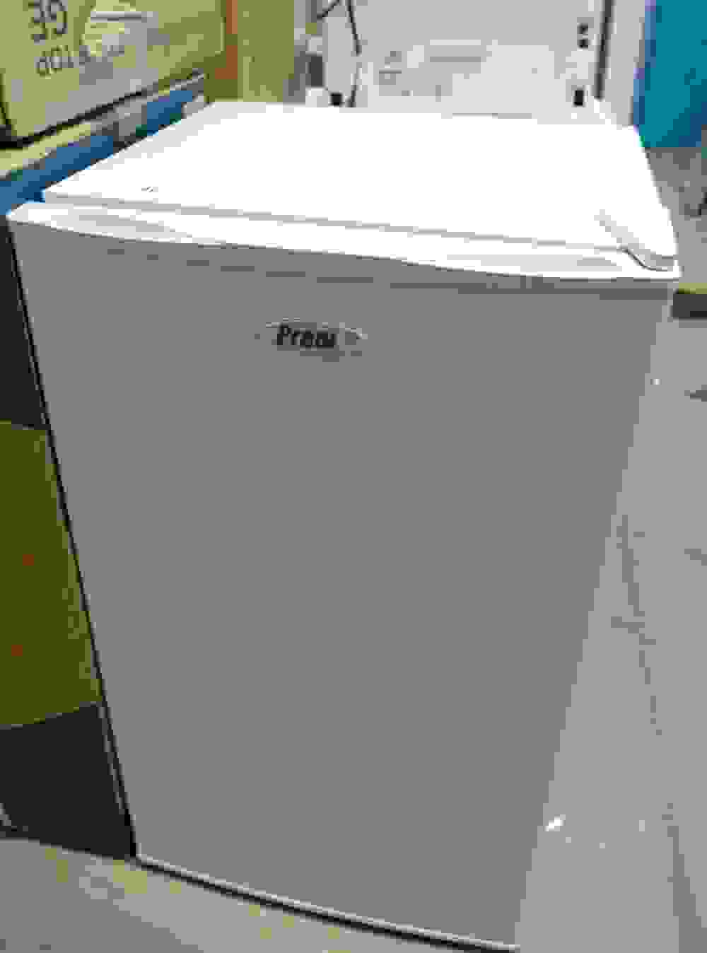 A Premi White single door refrigerator.