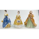 Royal Doulton lady figure Rachel HN2919, Melanie HN2271,