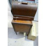 1930s oak cased sewing box,