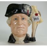 Royal Doulton large double sided character jug George III/George Washington D6749