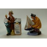 Royal Doulton character figures Stop Press and Sailors Holiday (both seconds)