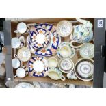 A collection of ceramic items to include Lawleys floral decorated tea ware,