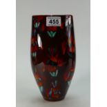 Anita Harris Studio Pottery Signed Large Vase with Star Flower design.