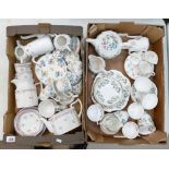 A mixed collection of Laura Ashley tea ware in the Hazelbury and Aice pattern together with Crown