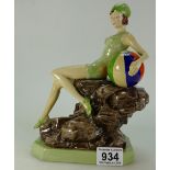 A Kevin Francis/ Peggy Davies erotic figure Beach Belle.