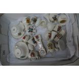 A collection of goss crested ware (24 pieces)