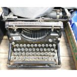 Underwood branded 1930's black typewriter