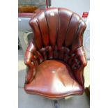 Good quality reproduction leather swivel office chair