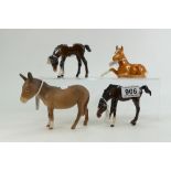 Beswick Young Spirit foal 2839, Foal grazing 946,