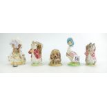 Beswick Beatrix Potter figures to include Timmy Tiptoes BP2, Lady Mouse BP2 (damaged),