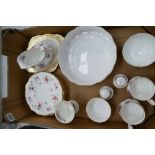 A collection of Royal Albert Tenderness patterned side plates,
